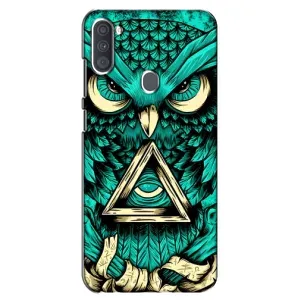 Чехлы с принтом СОВЫ для Samsung Galaxy A11 (A115) (Зеленая сова)