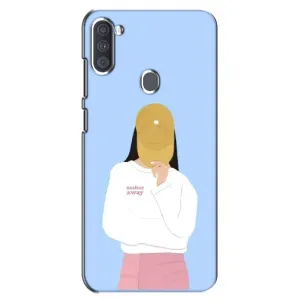 Силиконовый Чехол на Samsung Galaxy A11 (A115) с картинкой Стильных Девушек (Желтая кепка)