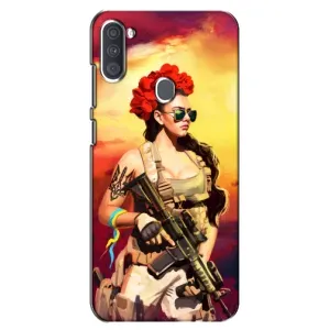 ЗСУ Чехлы (TPU) для Samsung Galaxy A11 (A115) (Женщина солдат)