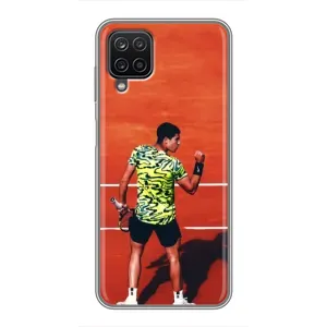 Чохли з прінтом Спортивна тематика для Samsung Galaxy A12 (Алькарас Тенісист)