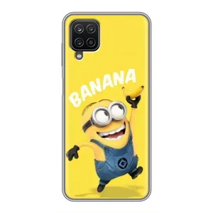 Мультяшный принт на Чехол для Самсунг Галакси А12 (Banana)