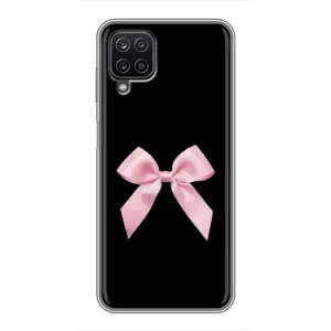 Чохол банти для Samsung Galaxy A12 (Бант на чорному)