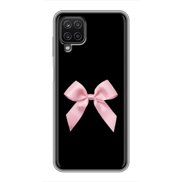 Чехол с рисунком «Бант на черном» для Samsung Galaxy A12 Чехол с рисунком «Бант на черном» для Samsung Galaxy A12