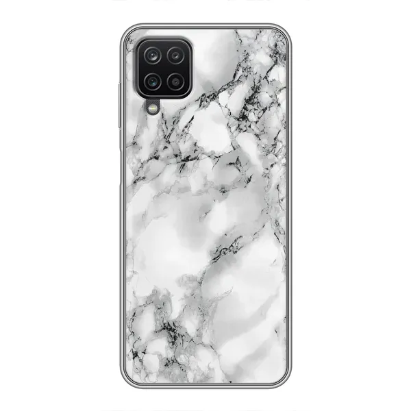 Чехол с рисунком «Белый мрамор» для Samsung Galaxy A12 Чехол с рисунком «Белый мрамор» для Samsung Galaxy A12