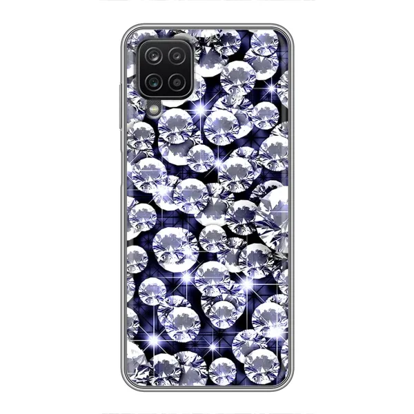 Чехол с рисунком «Бриллианты» для Samsung Galaxy A12 Чехол с рисунком «Бриллианты» для Samsung Galaxy A12