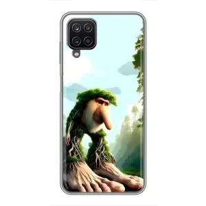 Чехол с мемами тралалело тралала для Samsung Galaxy A12 (Брр брр патапим)