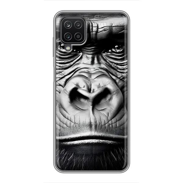 Чехол с рисунком «Черная обезьяна» для Samsung Galaxy A12 Чехол с рисунком «Черная обезьяна» для Samsung Galaxy A12
