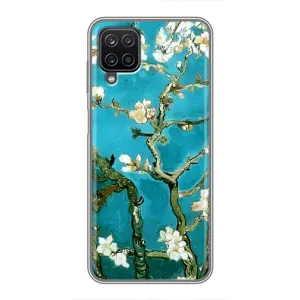 Чехол с принтом САКУРЫ на Samsung Galaxy A12 (Цветение Сакуры)