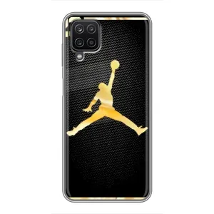 Силиконовый Чехол Nike Air Jordan на Самсунг Галакси А12 (Джордан 23)