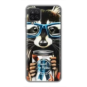 Силіконовий Чохол з Энотами на Samsung Galaxy A12 (Єнот в окулярах)