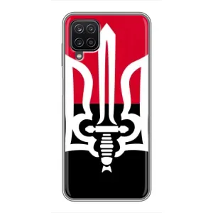 Чехлы УПА (Красно-Чёрный) на Samsung Galaxy A12 (Герб Украины)