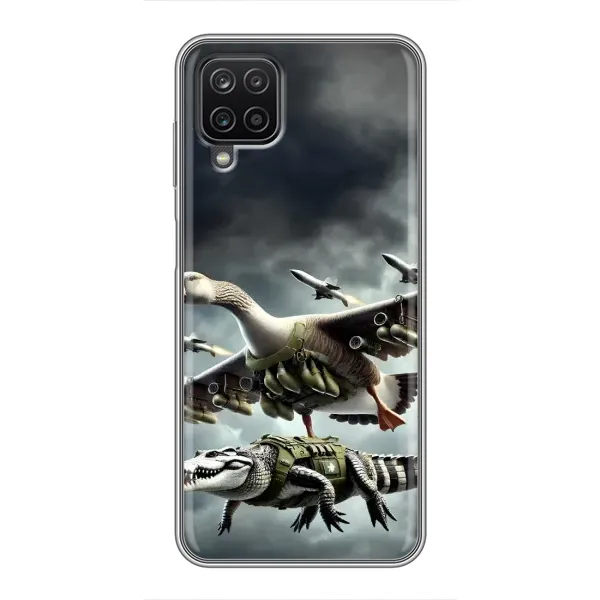 Чехол с рисунком «Гусини и крокодило» для Samsung Galaxy A12 Чехол с рисунком «Гусини и крокодило» для Samsung Galaxy A12