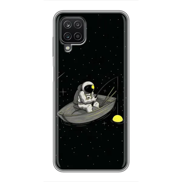 Чехол с рисунком «Космонавт на рыбалке» для Samsung Galaxy A12 Чехол с рисунком «Космонавт на рыбалке» для Samsung Galaxy A12