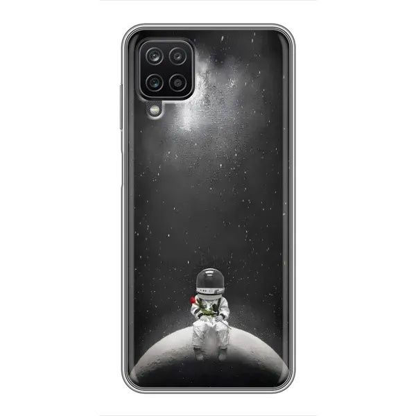 Чехол с рисунком «Космонавт романтик» для Samsung Galaxy A12 Чехол с рисунком «Космонавт романтик» для Samsung Galaxy A12