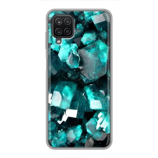 Чехол с рисунком «Кристалы» для Samsung Galaxy A12 Чехол с рисунком «Кристалы» для Samsung Galaxy A12
