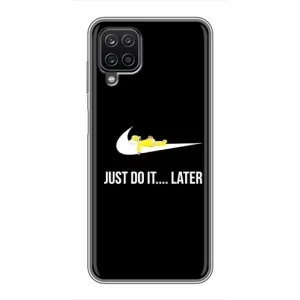 Силиконовый Чехол на Samsung Galaxy A12 с картинкой Nike (Later)