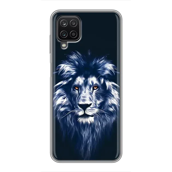 Чехол с рисунком «Лев - синий» для Samsung Galaxy A12 Чехол с рисунком «Лев - синий» для Samsung Galaxy A12