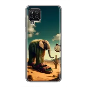 Чехол с мемами тралалело тралала для Samsung Galaxy A12 (Лирили ларила)