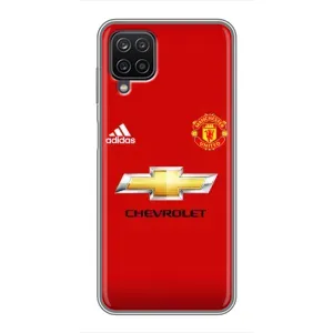 Силиконовые Чехлы принт Футбол на Samsung Galaxy A12 (Man United)