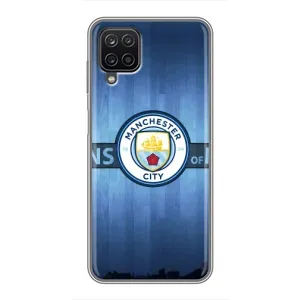 Силиконовые Чехлы принт Футбол на Samsung Galaxy A12 (ManCity)