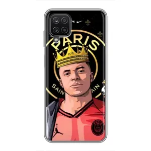Чехол (TPU) с Футболистом на Samsung Galaxy A12 (Mbappe King)
