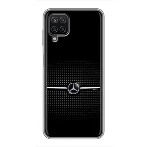 Силіконовий бампер з картинкою машини на Samsung Galaxy A12 (Mercedes)