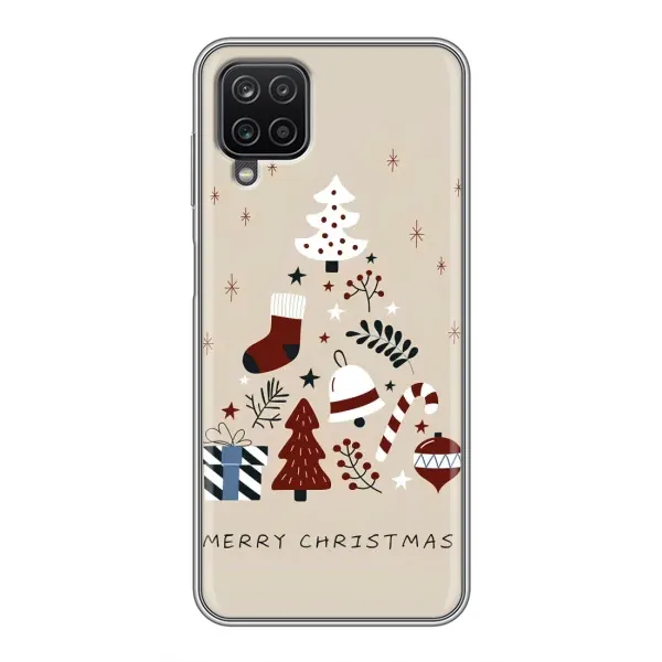 Чехол с рисунком «Merry Christmas» для Samsung Galaxy A12 Чехол с рисунком «Merry Christmas» для Samsung Galaxy A12