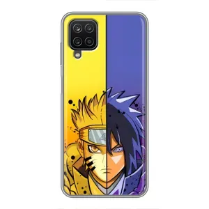 Купить Чехлы на телефон с принтом Anime для Samsung Galaxy A12 (Naruto Vs Sasuke)