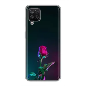 Чохли з принтом Троянд для Samsung Galaxy A12 (Нічна троянда)