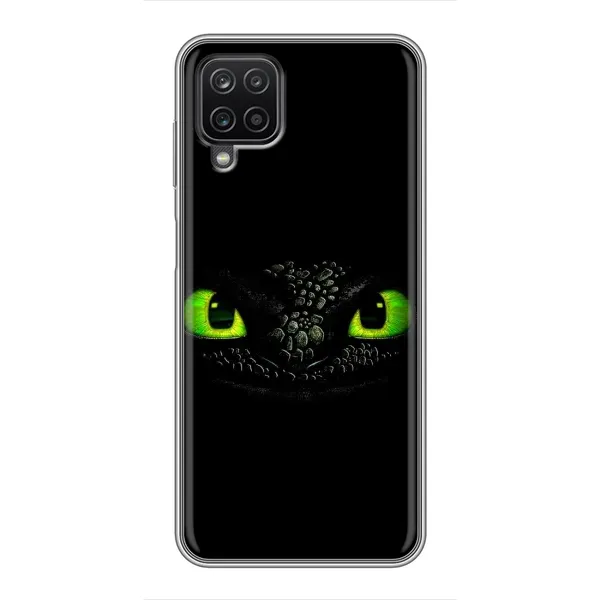 Чехол с рисунком «Глаза Беззубика» для Samsung Galaxy A12 Чехол с рисунком «Глаза Беззубика» для Samsung Galaxy A12