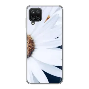 Чохол з ромашками на Samsung Galaxy A12 (Пів ромашки)