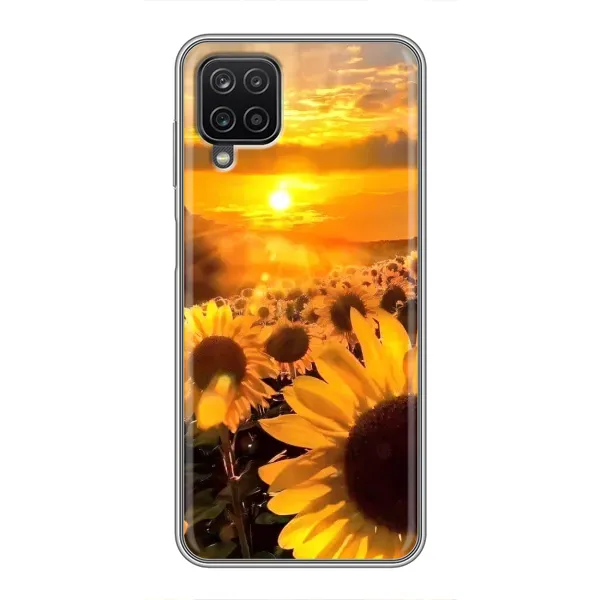 Чехол с рисунком «поле подсолнухов» для Samsung Galaxy A12