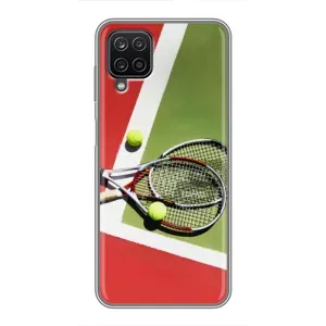 Чохли з прінтом Спортивна тематика для Samsung Galaxy A12 (Ракетки теніс)