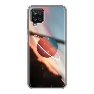 Чохол (ТПУ) з планетами на Samsung Galaxy A12 (Сатурн)