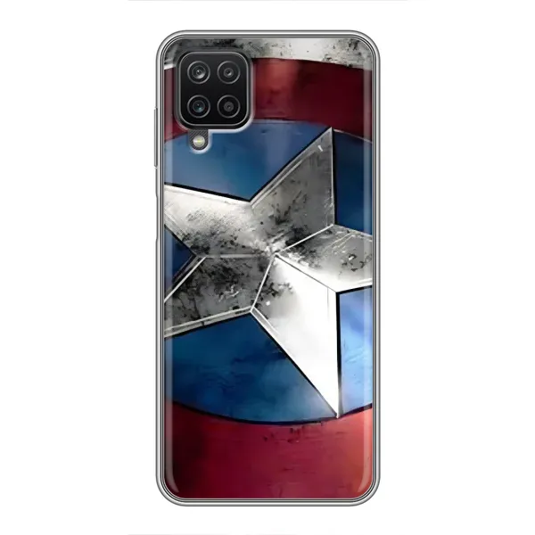 Чехол с рисунком «Щит Капитана Америки» для Samsung Galaxy A12 Чехол с рисунком «Щит Капитана Америки» для Samsung Galaxy A12