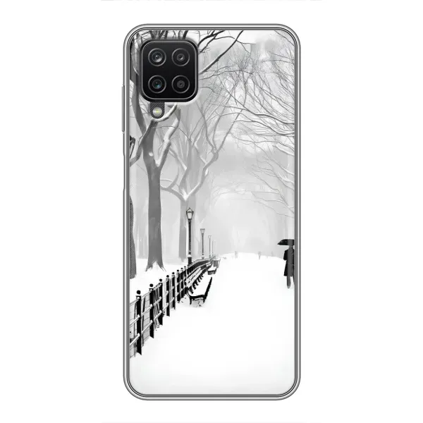 Чехол с рисунком «Снегом замело» для Samsung Galaxy A12 Чехол с рисунком «Снегом замело» для Samsung Galaxy A12