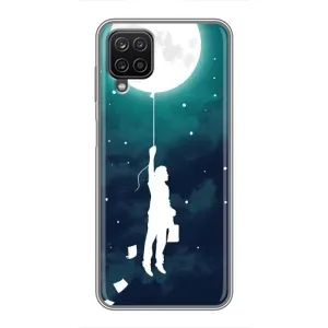 Чохол (ТПУ) з планетами на Samsung Galaxy A12 (To The moon)