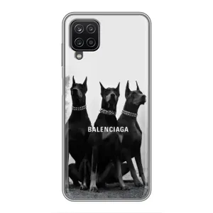 Чохол ДОБЕРМАН для Samsung Galaxy A12 (Три добермана)
