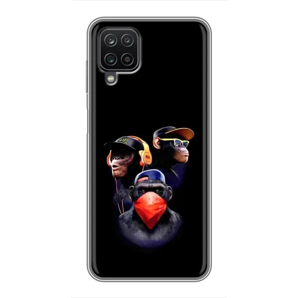 Чехол с рисунком «Три обезьяны» для Samsung Galaxy A12 Чехол с рисунком «Три обезьяны» для Samsung Galaxy A12