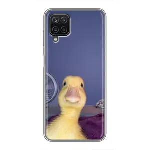 Бампер с принтом Мемы для Samsung Galaxy A12 (Утка)