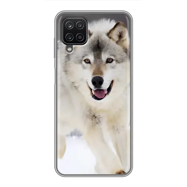 Чехол с рисунком «Волк на снегу» для Samsung Galaxy A12 Чехол с рисунком «Волк на снегу» для Samsung Galaxy A12
