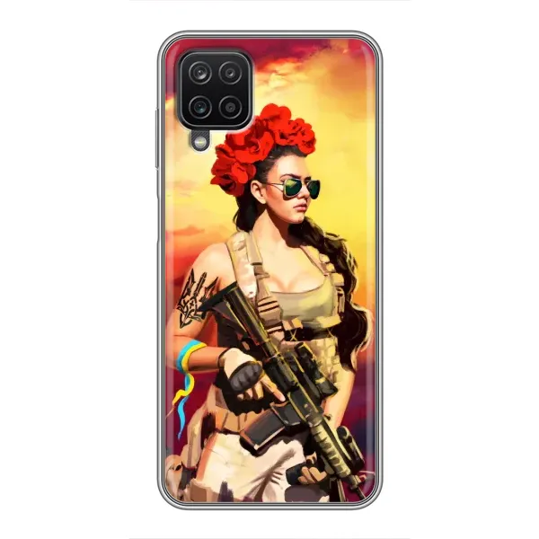 Чехол с рисунком «Женщина солдат» для Samsung Galaxy A12 Чехол с рисунком «Женщина солдат» для Samsung Galaxy A12