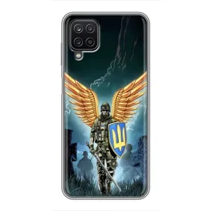 Патриотический Чехол для Samsung Galaxy A12 (ЗСУ з крильями)