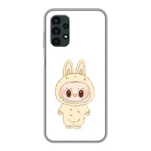 Чехол с принтом Лабубу для Samsung Galaxy A13 (4G) (Бежевый Лабубу)