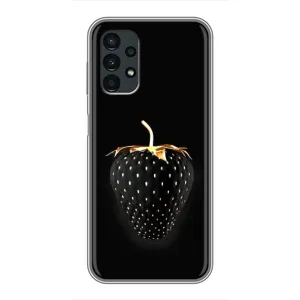 Чехол с изображением вкусной еды для Samsung Galaxy A13 (4G) (Чёрная клубника)