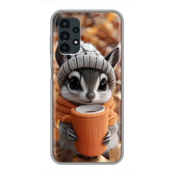Чехол с рисунком «Грызунчик с кофе» для Samsung Galaxy A13 (4G) Чехол с рисунком «Грызунчик с кофе» для Samsung Galaxy A13 (4G)