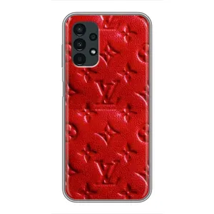 Текстурный Чехол Louis Vuitton для Самсунг Галакси А13 (Красный ЛВ)