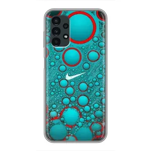 Силиконовый Чехол на Samsung Galaxy A13 (4G) с картинкой Nike (Найк зеленый)