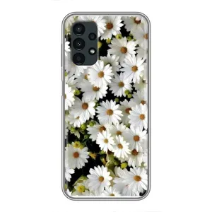 Чехол с ромашками на Samsung Galaxy A13 (4G) (Рамка в ромашках)