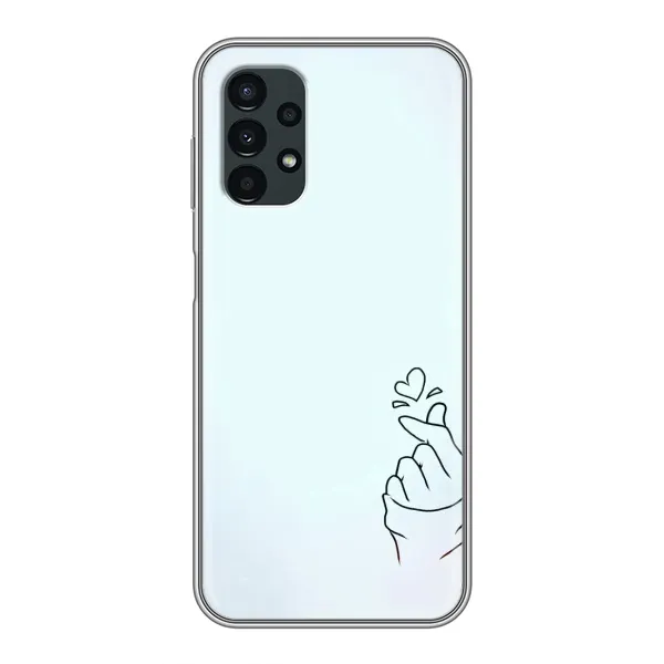 Чехол с рисунком «Сердце на голубом» для Samsung Galaxy A13 (4G)